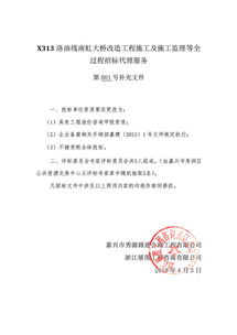 x313洛油線南虹大橋改造工程全過程招標(biāo)代理服務(wù)